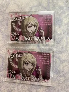 赤松楓 ダンガンロンパv3 アクリルブロック　ダイソー　2個