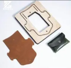 訳ありコインケース 小銭入れ 、名刺入れ イヤホンケースなど 財布型の抜き型　革