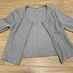 【秋服】GU リブダブルジップカーディガンQ