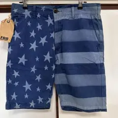 新品タグ付き☆FOB factory☆日本製☆メンズ☆ハーフパンツ☆藍染☆Sのサムネイル