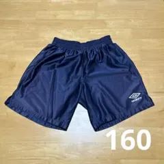 サッカー　ハーフパンツ　ネイビー　練習着　アンブロ　160