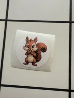 リスのカートゥーンステッカー