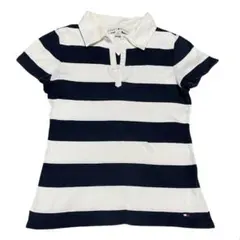 トミーヒルフィガー　ストライプ　ポロシャツ