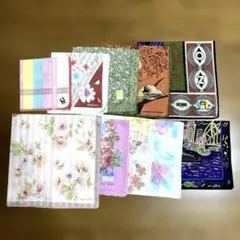 브랜드 다수 손수건 10장 묶음 판매 하나 이모리 코시노 준코 외