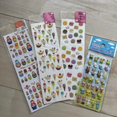 シール まとめ売り マトリョーシカ パフェ マカロン 動物 平成レトロ