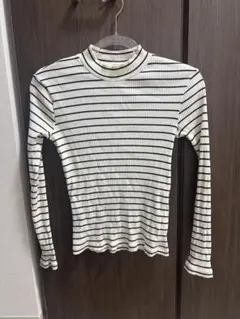UNIQLO リブニット ボーダー 長袖