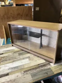 さ*き様 古道具　ラック　収納棚　飾り棚　ガラス引き戸　アンティーク雑貨　昭和レ