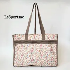 LeSportsac レスポートサック 小花柄 トートバッグ スクエア型 A4可