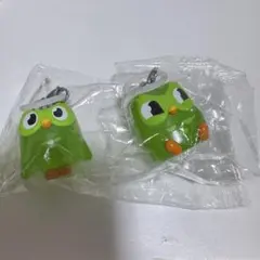 Duolingo めじるしアクセサリー デュオ　ちら見デュオ ガチャ 2点