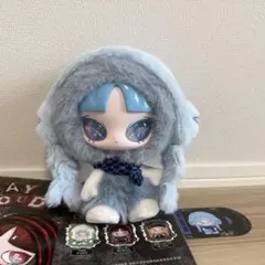 【inn’s 美品】音楽は止まらないシリーズ ぬいぐるみ 水色 ブルー