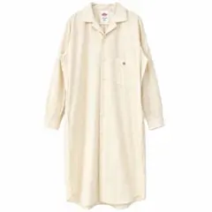 【美品】DANTON ダントン コットン シャツワンピース アイボリー 36