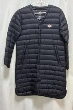 美品　ダントン　Vネック　インナー　ダウンコート　黒 中古・古着通販】DANTON (ダントン) Vネックロングインナー