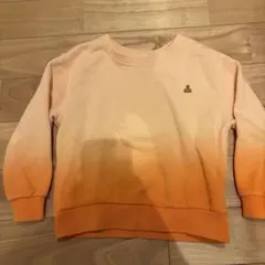 オレンジグラデーション トレーナー 100cm GAP