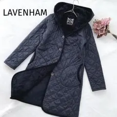 LAVENHAM【ラベンハム】キルティングジャケット　コート　ネイビー　英国製