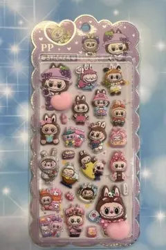 新品 ラブブ (Labubu) おしりぷにぷにシール