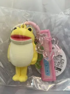 おとぼけケロピョンネームプレートつき立体ラバーキーホルダーKH タイトー限定