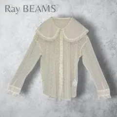 【Ray BEAMS レイビームス】　ドットフロッキーチュールシャツ　着回しのサムネイル