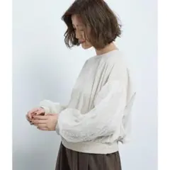 ロペピクニック　ベロアドットチュールプルオーバー