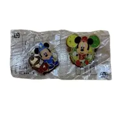 東京ディズニーランド○ミッキーマウス 記念ピンバッジ 2個セット（新品未使用）