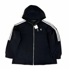 CRONOS クロノス ナイロンジャケット パーカー トレーニング ブラック M