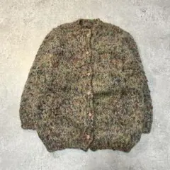 vintage オーバーサイズ ニット カーディガン　おしゃれボタン