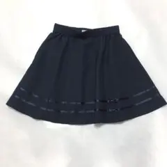 トッカ　140cm リボン　スカート　ネイビー　フォーマル
