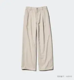 UNIQLO ドレープデニムタックパンツ ベージュ S