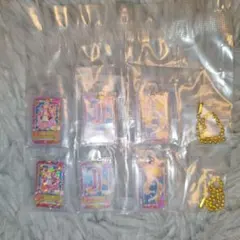 アイカツ　グッズコレクション３　C賞　カードミニチュアチャーム　２点セット