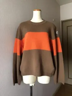 【Moncler】 ブラウンオレンジ 長袖セーター