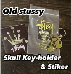 希少/2007年】STUSSY サーフボード型 メタルキーホルダー シルバー