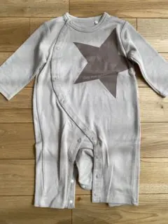星形プリントロンパース 70-80cm ベージュ