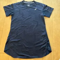 アシックス　ランニングウェア　ネイビー　Tシャツ　 Mサイズ