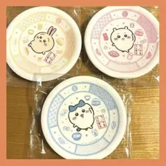ちいかわ　くら寿司　皿　寿司皿　3枚 セット　ちいかわ　ハチワレ　うさぎ　ウサギ