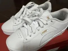 PUMA プーマ スニーカー 白 ゴールドロゴ カジュアルシューズ