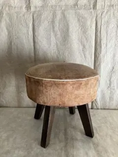 レトロ椅子　丸椅子　昭和レトロ