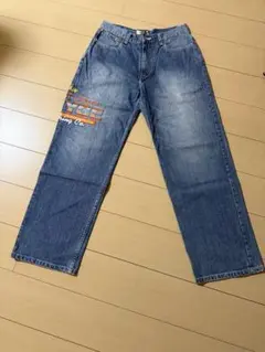 …*…様 ENYCE デニムパンツ 刺繍デザイン32inchのサムネイル