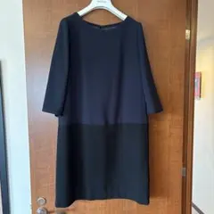 eLLa selectshop エンボス加工 Vネック ワンピース SIZE F - メルカリ