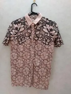 PAUL & JOE SISTER レース 半袖シャツ ピンクのサムネイル