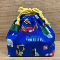 お弁当袋 はたらく車 ブルー