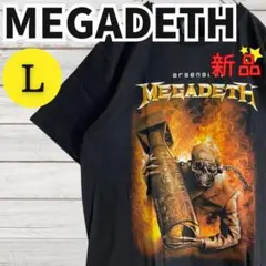 メガデスMEGADETHバンドTシャツ新品未使用ロックT Lサイズ 2360
