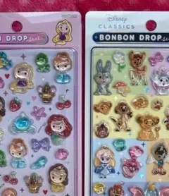 ディズニー　シール　２点セット　ボンボンドロップ