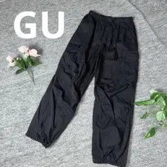 【美品】GU ジーユー カーゴプルオンパンツ ブラック　Mサイズ