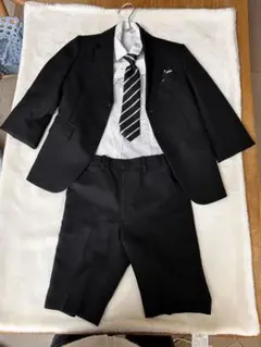 フォーマルスーツ 130cm 黒 ネクタイ付き