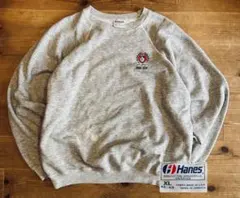 スウェット 古着 80s Hanes ヘインズ XL ワンポイント ラグラン