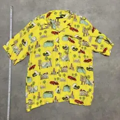 VINTAGE E.L. イエロー アロハシャツ L