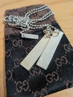 D&G GUCCI シルバープレートネックレス
