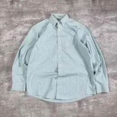 エルエルビーン 長袖シャツ 16-35 チェック グリーン 形態安定 送料無料