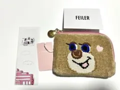 LOVERARY BY FEILER　L字ポーチドアップテディ　ピンク