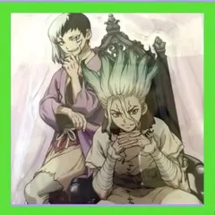 【石神千空＆あさぎりゲン】 Dr.STONE ペアアクリルスタンド Dr.STONE 石神千空 あさぎりゲン ダッシュ アクリルスタンドセット