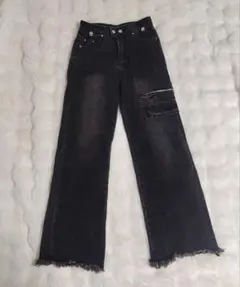 【OJOK】カーゴデニムパンツ Mサイズ